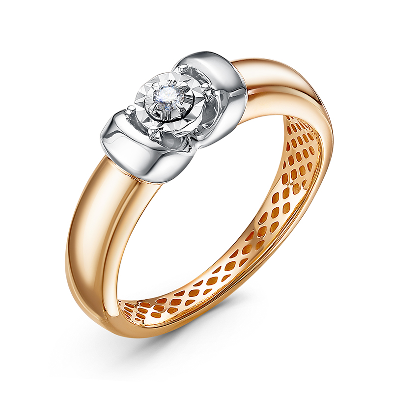 Кольцо, золото, бриллиант, д1101466р